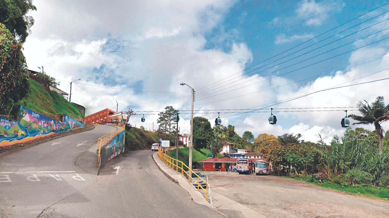 Cable a&eacute;reo a Salento